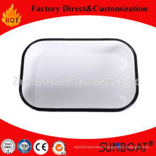 Sunboat Enamel Rectangulare Tray / Enamel Butter Tray